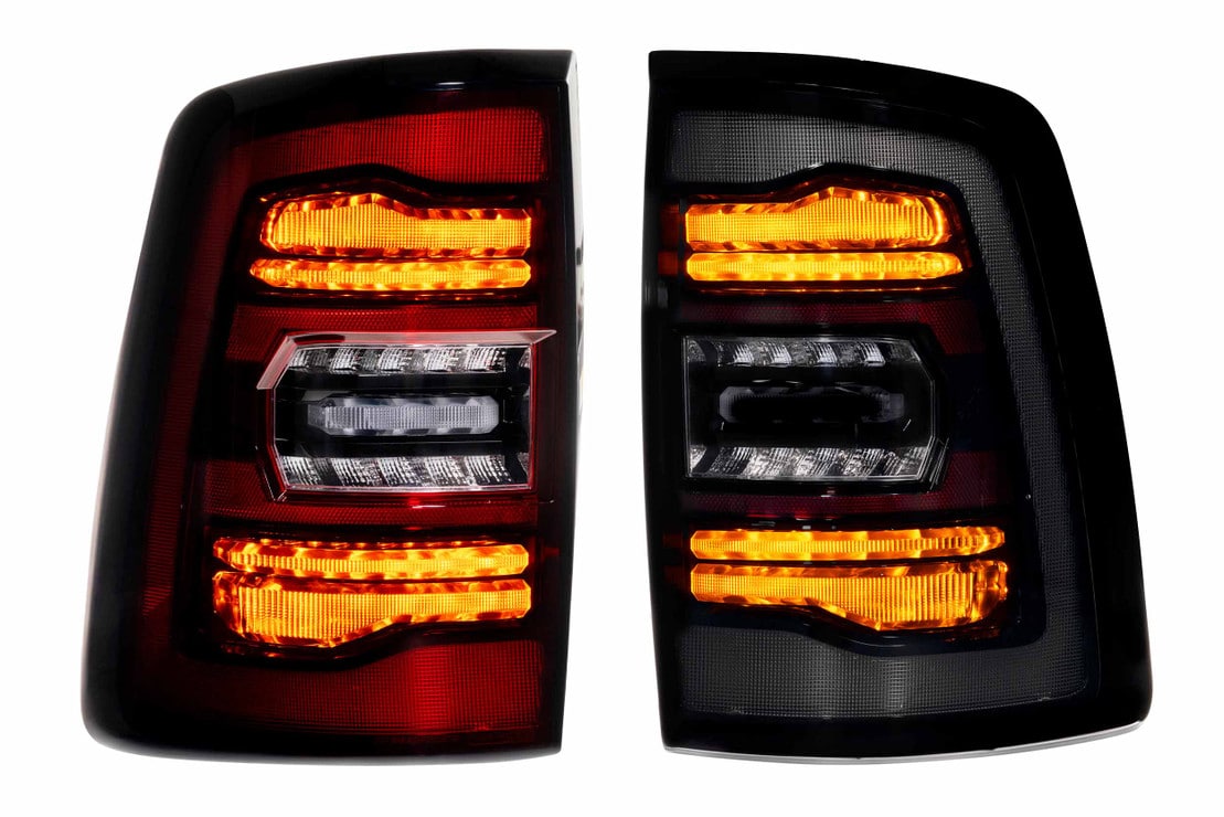 2019-2024 Ram HD 2500 Red Smoked XB LED Tail Lights - AutoLEDTech.com