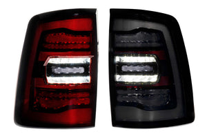 2019-2024 Ram HD 2500 Red Smoked XB LED Tail Lights - AutoLEDTech.com