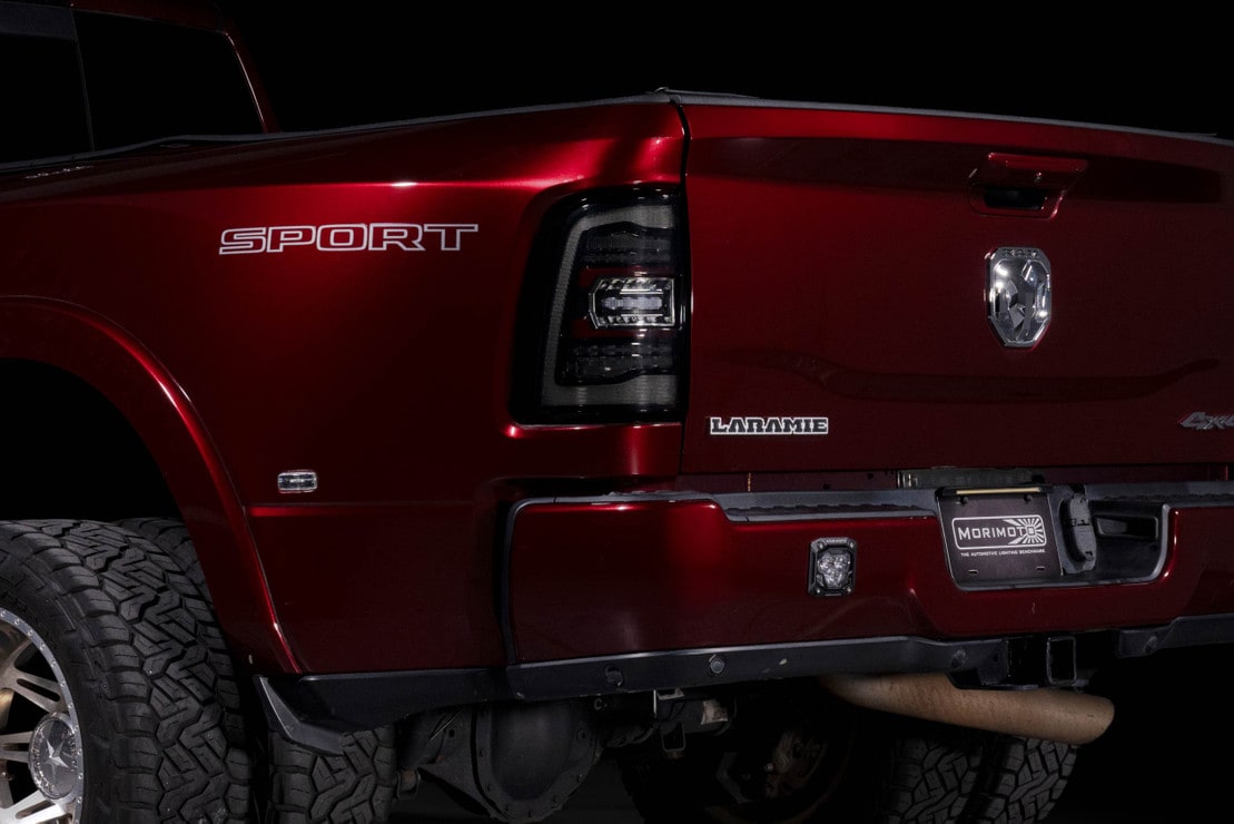 2019-2024 Ram HD 2500 Red Smoked XB LED Tail Lights - AutoLEDTech.com