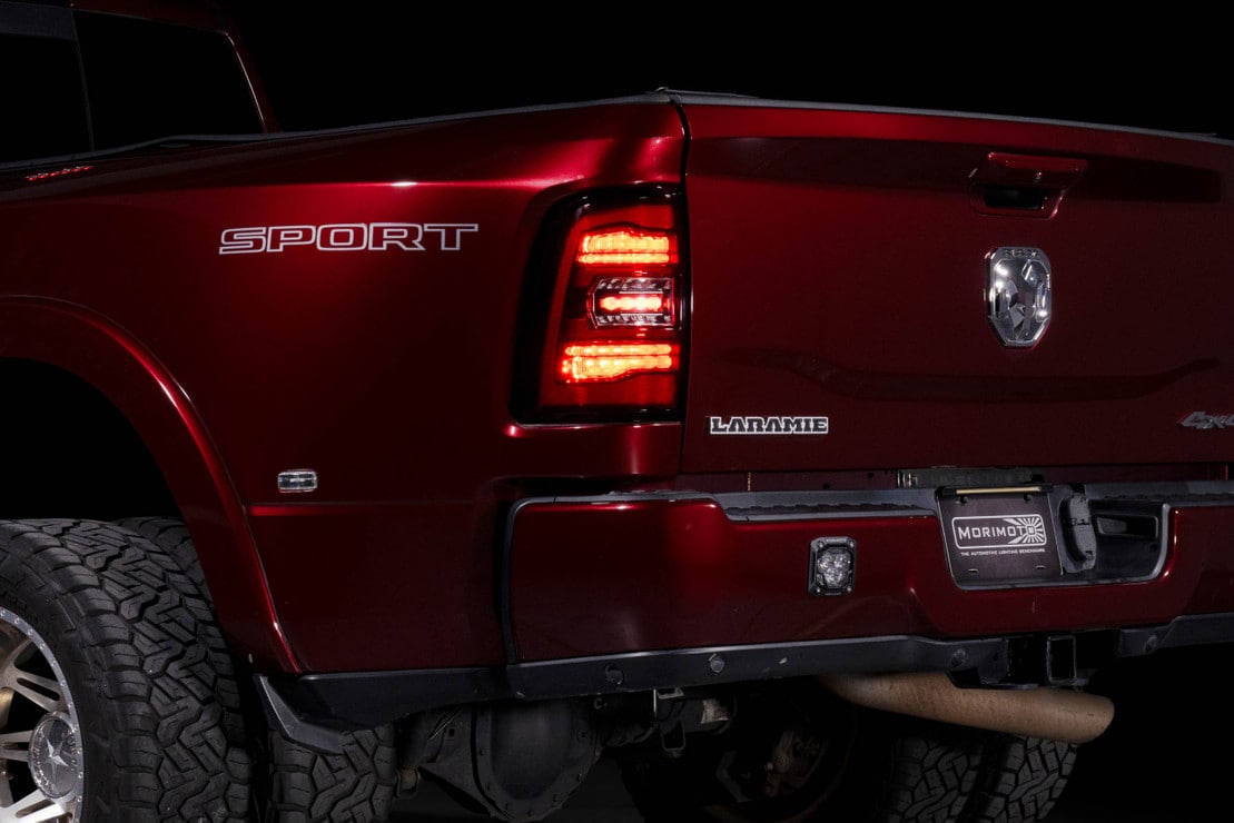2019-2024 Ram HD 2500 Red Smoked XB LED Tail Lights - AutoLEDTech.com