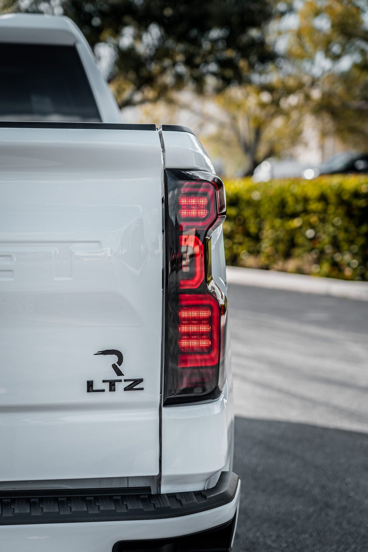 2019-2025 Chevy Silverado Smoked Scanning LED Tail Lights - AutoLEDTech.com