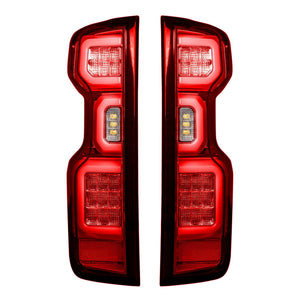 2019-2025 Chevy Silverado Smoked Scanning LED Tail Lights - AutoLEDTech.com