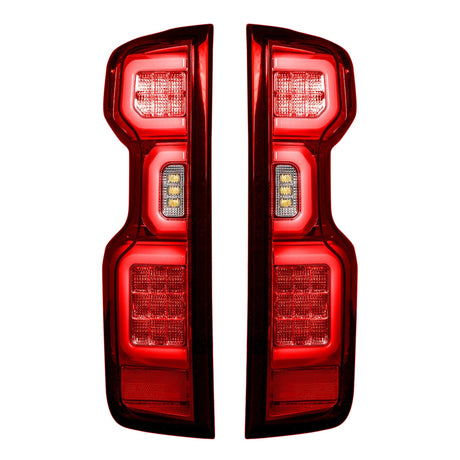 2019-2025 Chevy Silverado Smoked Scanning LED Tail Lights - AutoLEDTech.com
