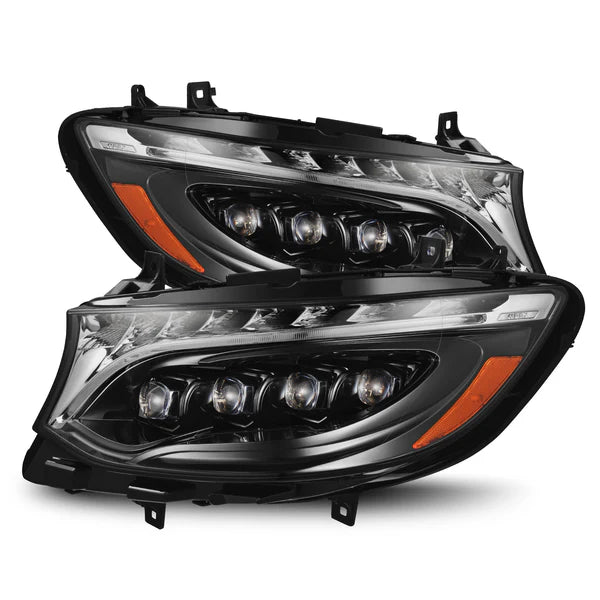 2019-2025 Mercedes-Benz Sprinter NOVA-Series LED Projector Headlights Alpha-Black - AutoLEDTech.com