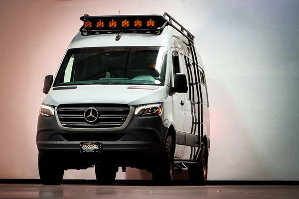 2019-2025 Mercedes-Benz Sprinter NOVA-Series LED Projector Headlights Alpha-Black - AutoLEDTech.com