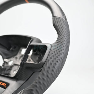 2023-2026+ Ford Super Duty F250 Custom Carbon Fiber Steering Wheel - AutoLEDTech.com