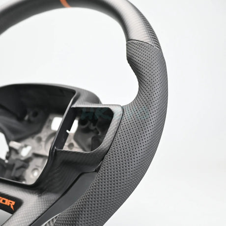 2023-2026+ Ford Super Duty F250 Custom Carbon Fiber Steering Wheel - AutoLEDTech.com