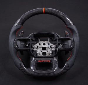 2019-2025+ Ram 1500 2500 HD Custom Carbon Fiber Steering Wheel - AutoLEDTech.com
