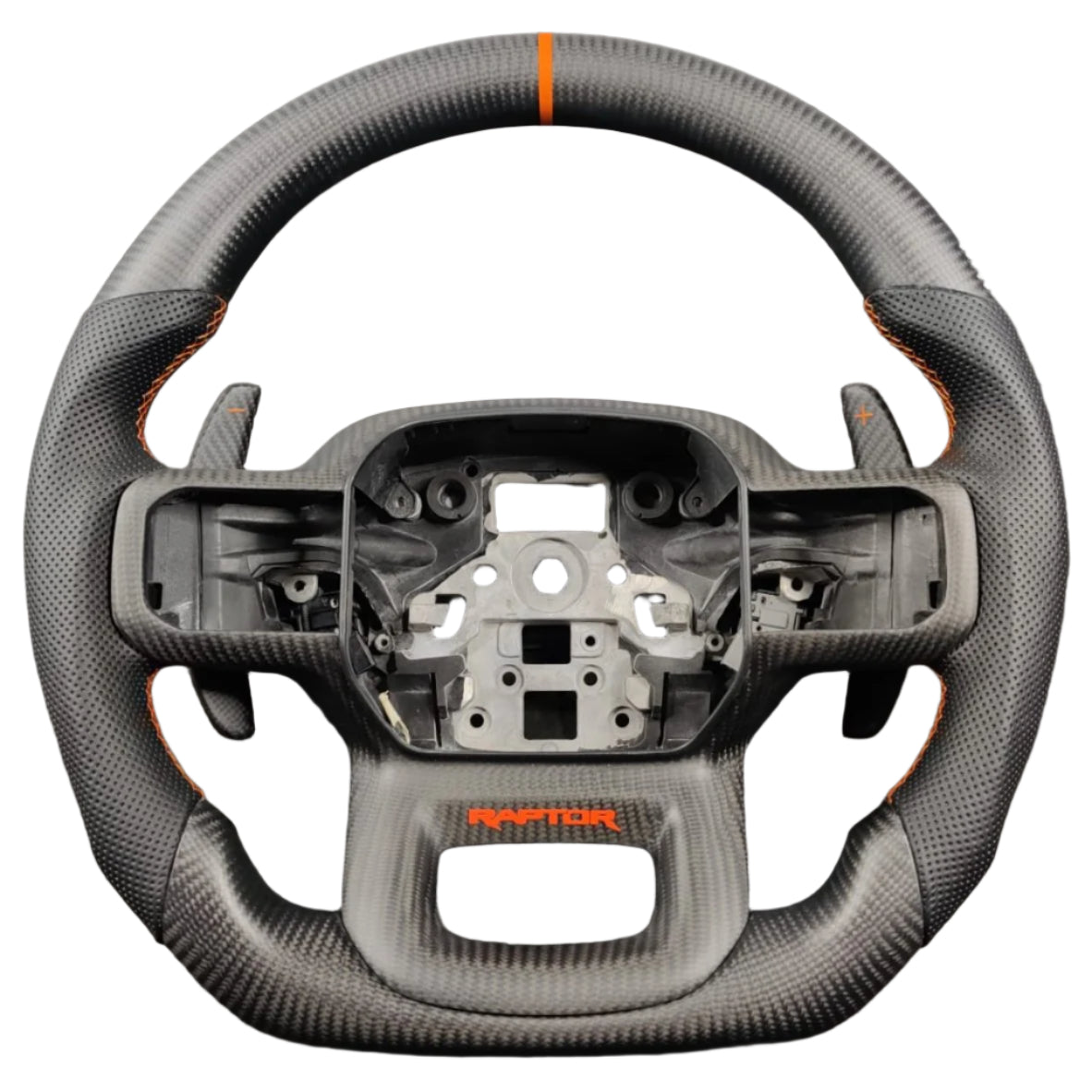 2023-2026+ Ford Super Duty F250 Custom Carbon Fiber Steering Wheel - AutoLEDTech.com