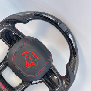 2021-2026+ Ram TRX 1500 Custom Carbon Fiber Steering Wheel - AutoLEDTech.com
