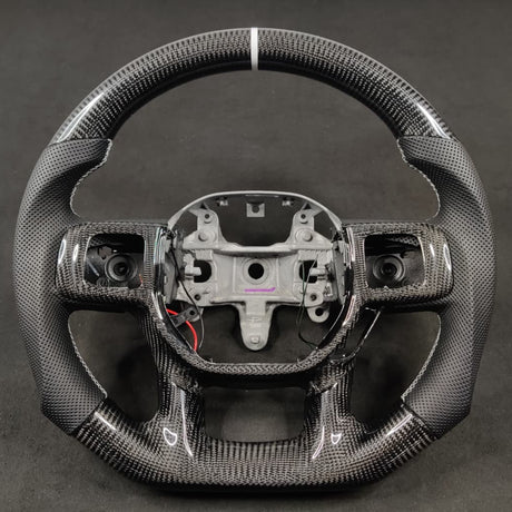 2019-2025+ Ram 1500 2500 HD Custom Carbon Fiber Steering Wheel - AutoLEDTech.com