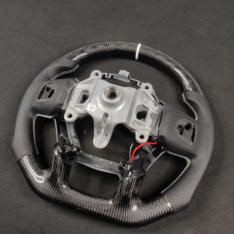 2019-2025+ Ram 1500 2500 HD Custom Carbon Fiber Steering Wheel - AutoLEDTech.com