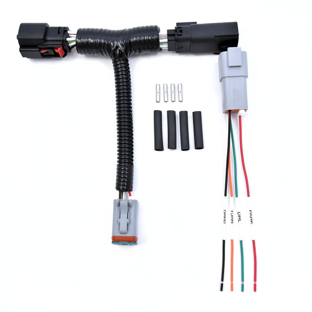 2020-2026+ Chevy Silverado HD DRL/Parking/Turn LED Headlight Power Harness - AutoLEDTech.com