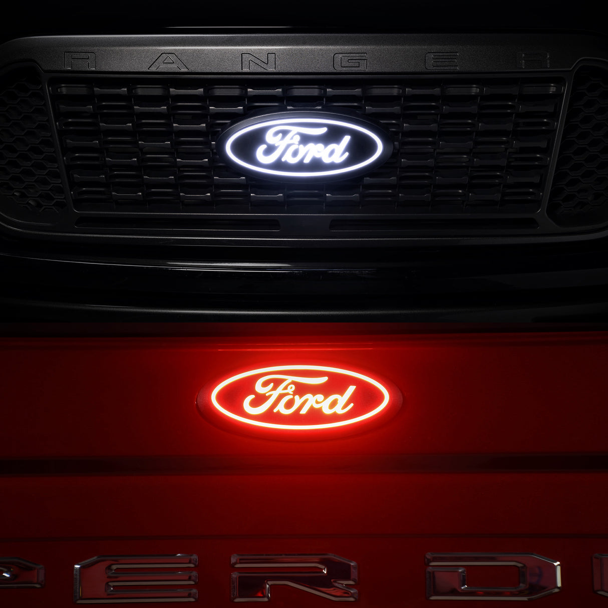 2019-2026+ Ford Ranger Illuminated LED Grill Emblem Logo Badge - AutoLEDTech.com