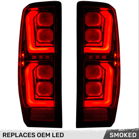 2019-2026 GMC Sierra Smoked Scanning LED Tail Lights - AutoLEDTech.com