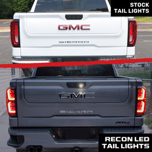 2019-2026 GMC Sierra Smoked Scanning LED Tail Lights - AutoLEDTech.com