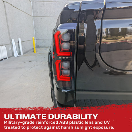 2019-2026 GMC Sierra Smoked Scanning LED Tail Lights - AutoLEDTech.com
