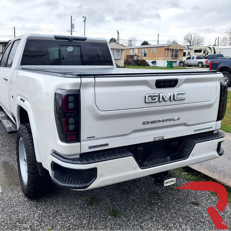 2019-2026 GMC Sierra Smoked Scanning LED Tail Lights - AutoLEDTech.com