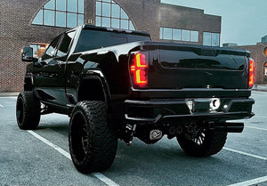 2019-2026 GMC Sierra Smoked Scanning LED Tail Lights - AutoLEDTech.com