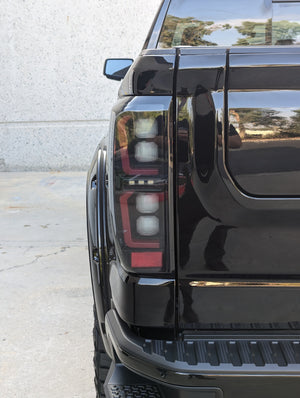 2019-2026 GMC Sierra Smoked Scanning LED Tail Lights - AutoLEDTech.com