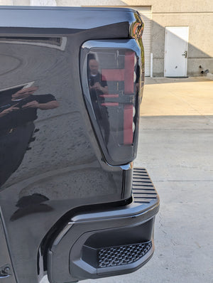 2019-2026 GMC Sierra Smoked Scanning LED Tail Lights - AutoLEDTech.com