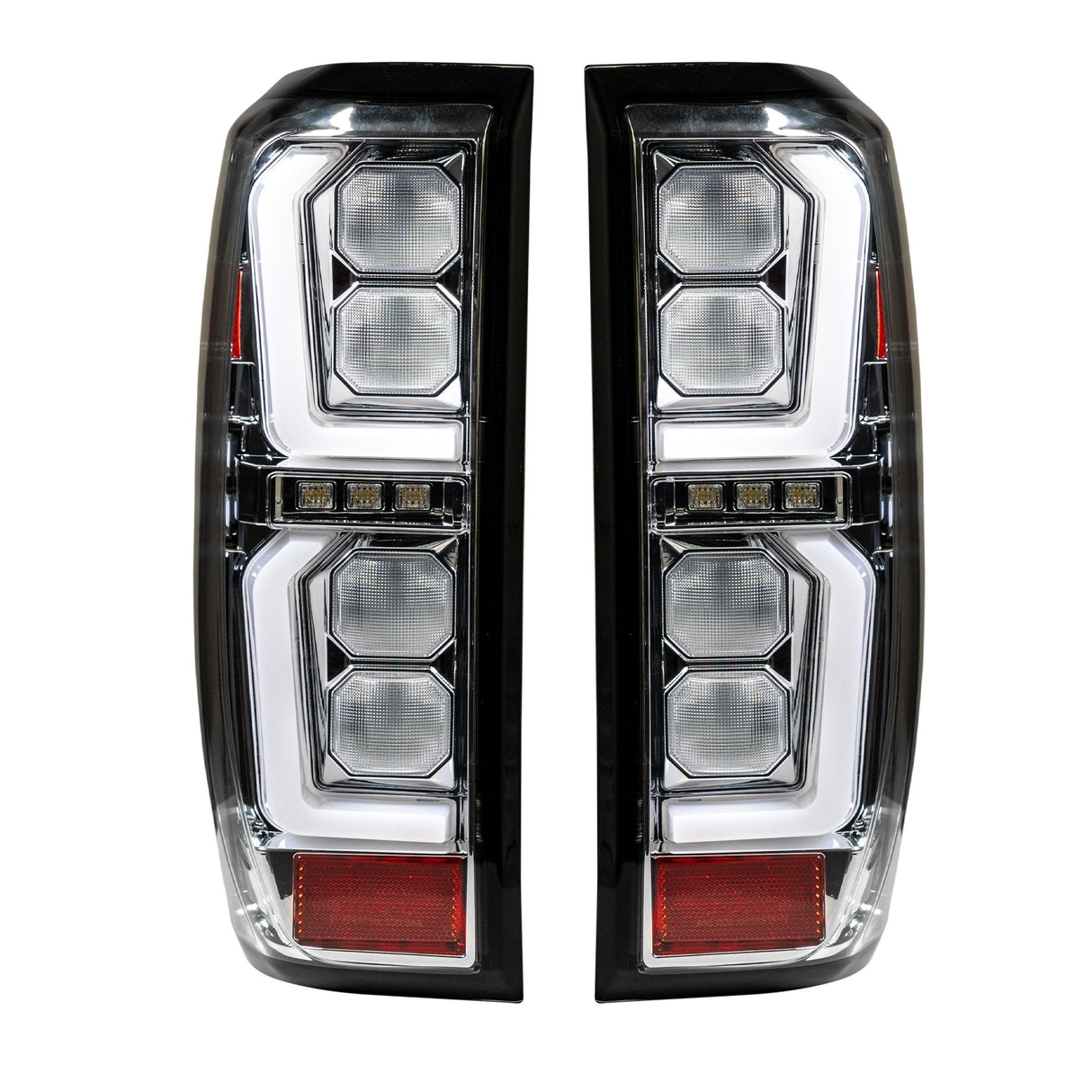 2019-2026 GMC Sierra Smoked Scanning LED Tail Lights - AutoLEDTech.com