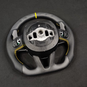 2014-2021 Jeep Trackhawk SRT Custom Carbon Fiber Steering Wheel w/ LED RPM Display - AutoLEDTech.com