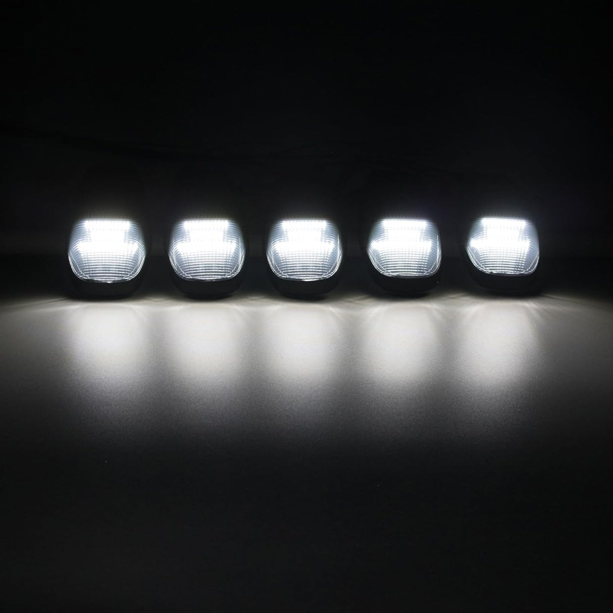 2019-2026 Ram HD Clear Smoked White Amber LED Roof Cab Lights - AutoLEDTech.com