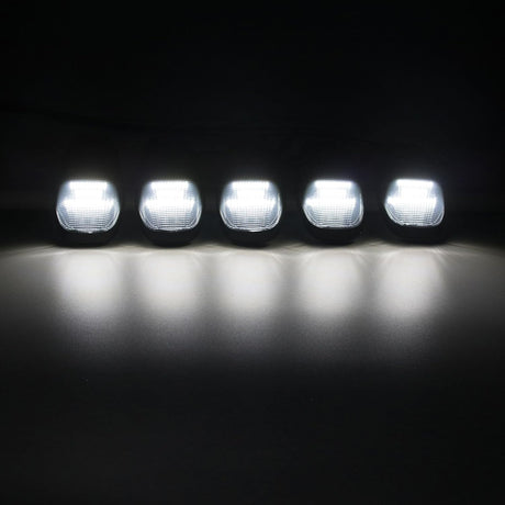 2019-2026 Ram HD Clear Smoked White Amber LED Roof Cab Lights - AutoLEDTech.com