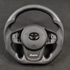 2019-2026+ Toyota Supra Custom Carbon Fiber Steering Wheel - AutoLEDTech.com