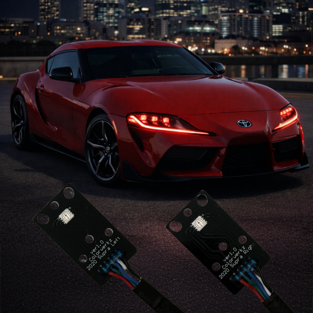 2019-2026+ Toyota Supra RGBW +A LED DRL Boards - AutoLEDTech.com