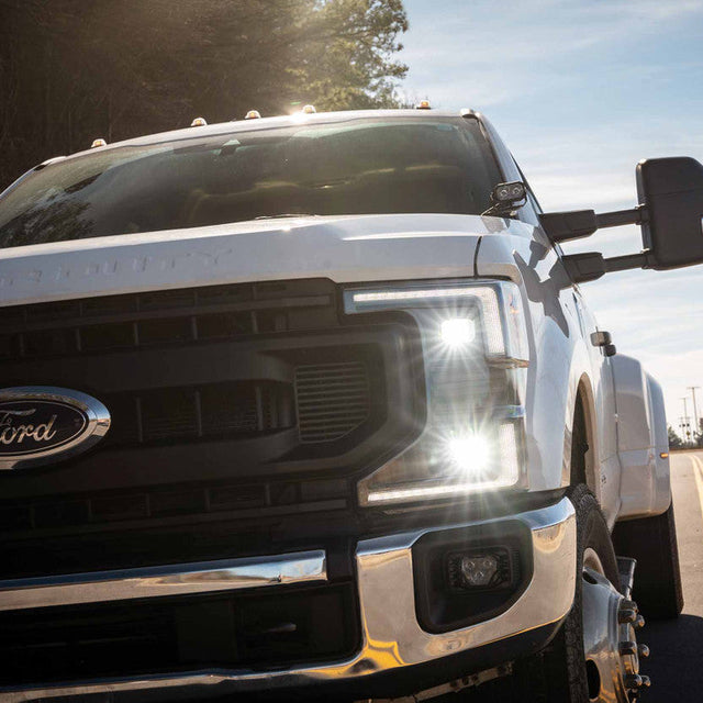 2020-2022 Ford F250 Super Duty XB LED HYBRID DRL Projector Headlights - AutoLEDTech.com