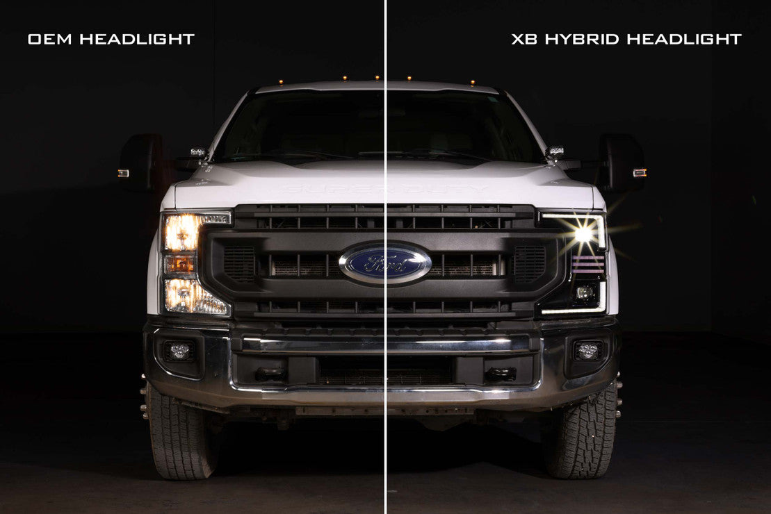 2020-2022 Ford F250 Super Duty XB LED HYBRID DRL Projector Headlights - AutoLEDTech.com