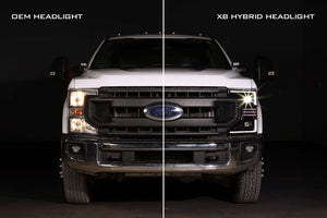 2020-2022 Ford F250 Super Duty XB LED HYBRID DRL Projector Headlights - AutoLEDTech.com