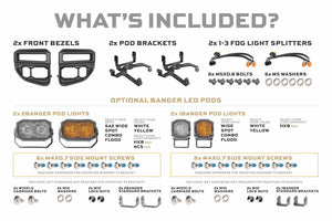2020-2022 Ford Super Duty 4Banger LED Fog Light Pods - AutoLEDTech.com