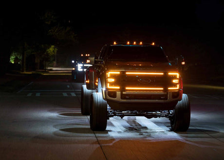 2020-2022 Ford Super Duty F250 White or Amber LED DRL XBG Grill Light Assembly - AutoLEDTech.com