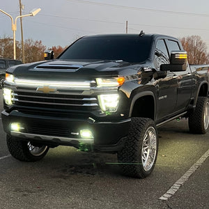 2020-2023 Chevrolet Silverado HD 2500 LED Grill Accent Light Bar Kit - AutoLEDTech.com
