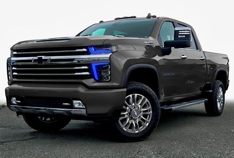 2020-2023 Chevy Silverado HD 2500/3500 RGBW +A LED DRL Boards Kit - AutoLEDTech.com