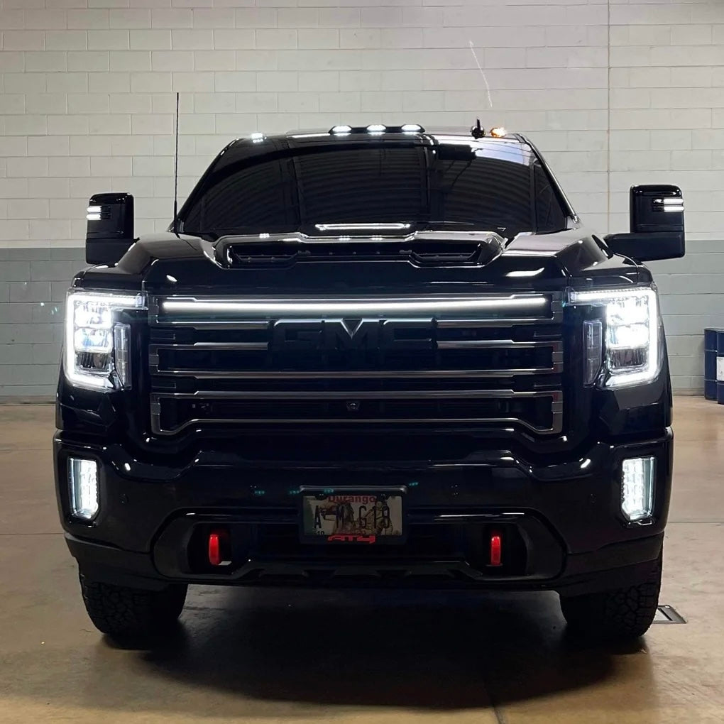 2020-2023 GMC Sierra HD 2500 LED Grill Accent Light Bar Kit - AutoLEDTech.com