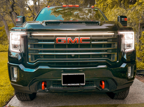 2020-2023 GMC Sierra HD 2500 LED Grill Accent Light Bar Kit - AutoLEDTech.com