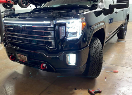 2020-2023 GMC Sierra HD 2500 LED Grill Accent Light Bar Kit - AutoLEDTech.com
