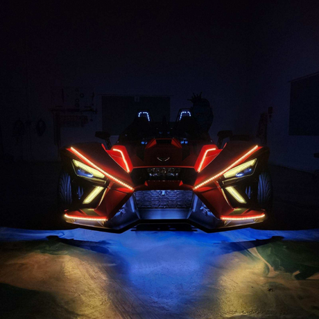 2020-2025+ Polaris Slingshot RGBW Flow Series LED DRL Boards - AutoLEDTech.com