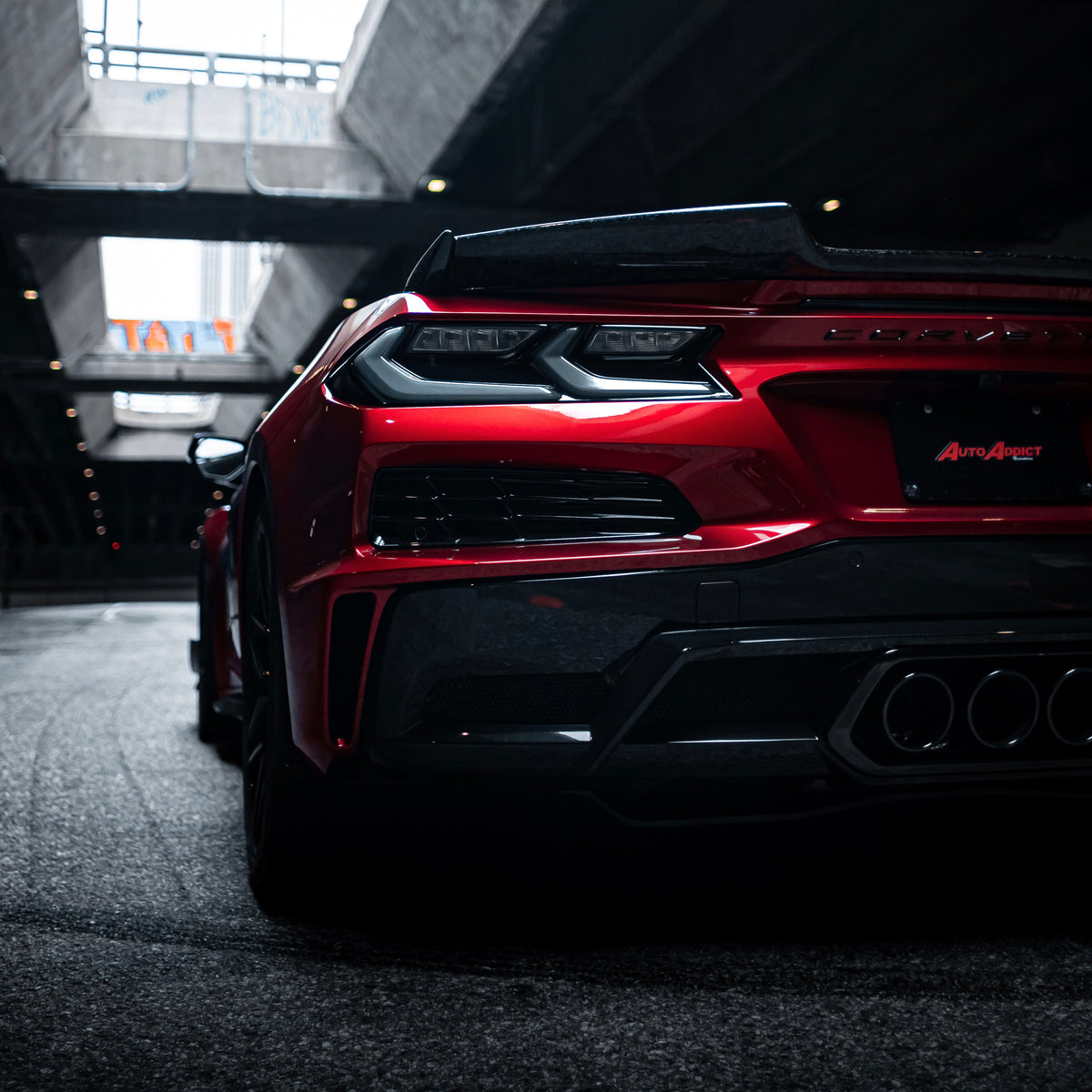 2020-2026+ C8 Corvette Smoked Euro Style LED Tail Lights - AutoLEDTech.com