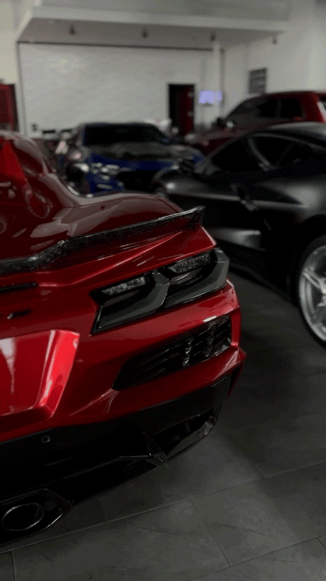 2020-2026+ C8 Corvette Smoked Euro Style LED Tail Lights - AutoLEDTech.com