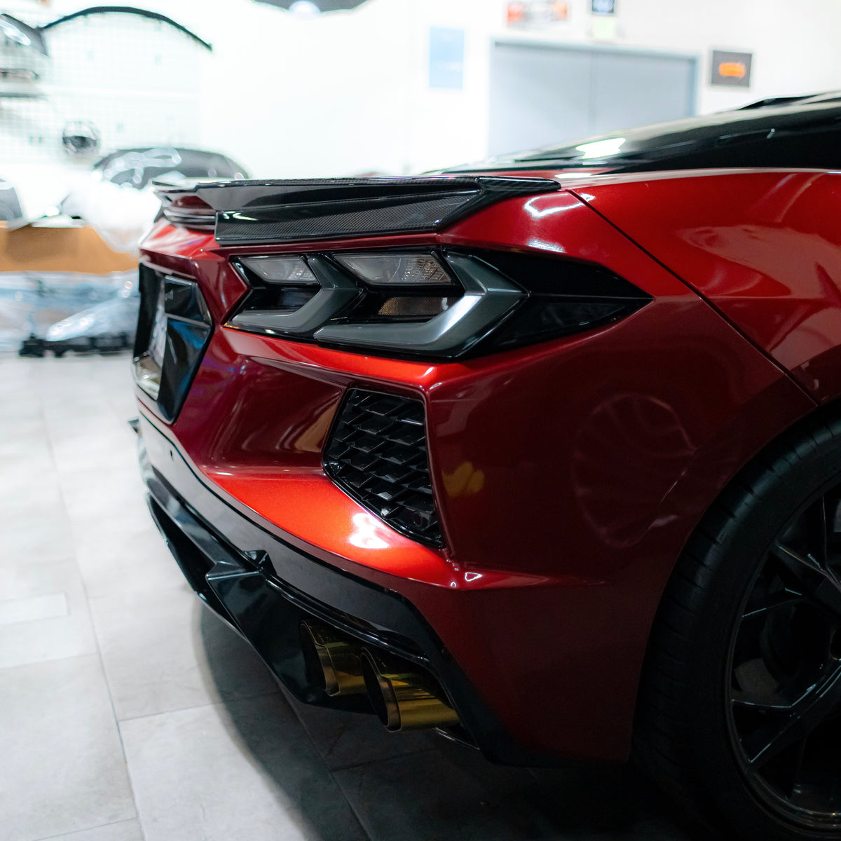 2020-2026+ C8 Corvette Smoked Euro Style LED Tail Lights - AutoLEDTech.com