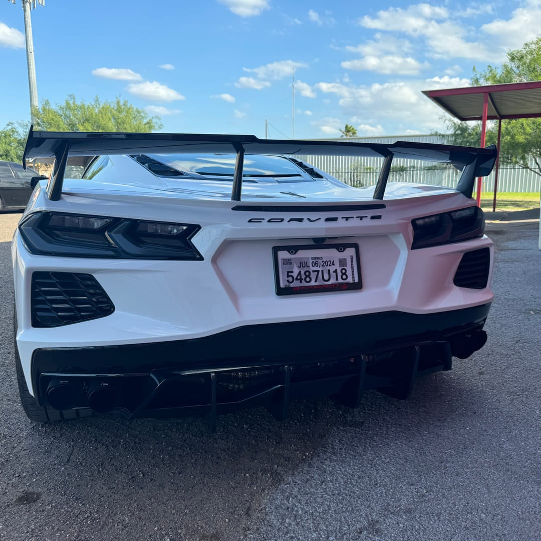 2020-2026+ C8 Corvette Smoked Euro Style LED Tail Lights - AutoLEDTech.com