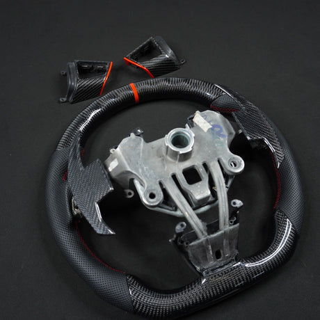 2013-2020 Cadillac CTS/ATS Carbon Fiber LED Steering Wheel - AutoLEDTech.com