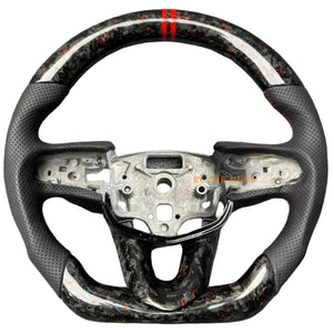 2020-2026+ Cadillac CT4/CT5 Blackwing Carbon Fiber LED Steering Wheel - AutoLEDTech.com