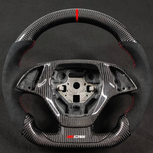2020-2026+ Chevrolet C8 Corvette Custom Carbon Fiber Steering Wheel - AutoLEDTech.com