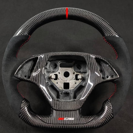 2020-2026+ Chevrolet C8 Corvette Custom Carbon Fiber Steering Wheel - AutoLEDTech.com